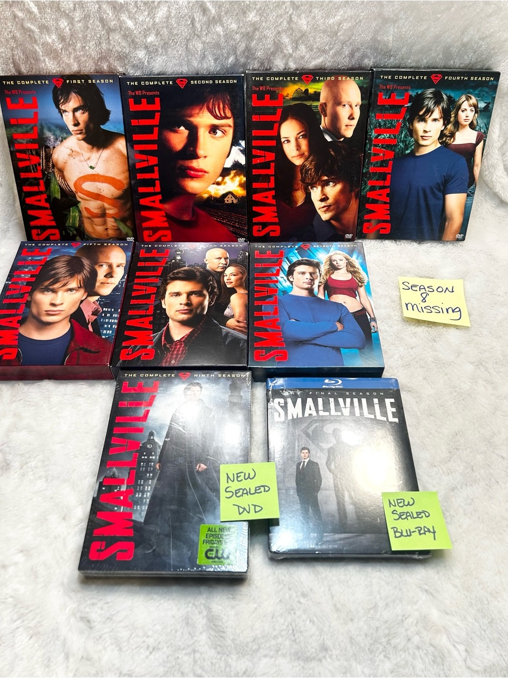 SMALLVILLE DVD & BLU-RAY Season 1 2 3 4 5 6 7 9 & FINAL SEASON MISSING SEASON 8
